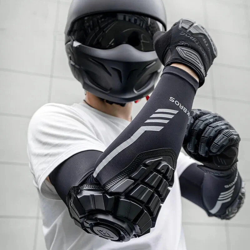 (image for) ROCKBROS 1 Pair Motorcycle Bicycle Elbow Pads Ice Silk Protection for Cycling Racing Touring and Outdoor Sports